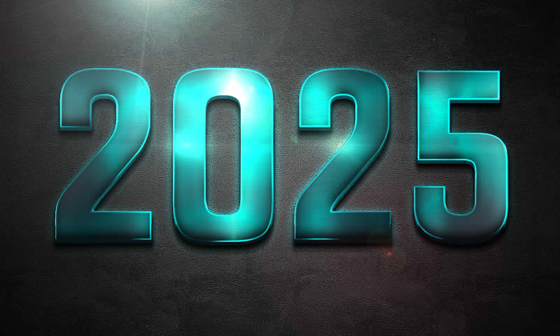 joyeuses fêtes 2025 image couleur turquoise avec des éclairs de lumière