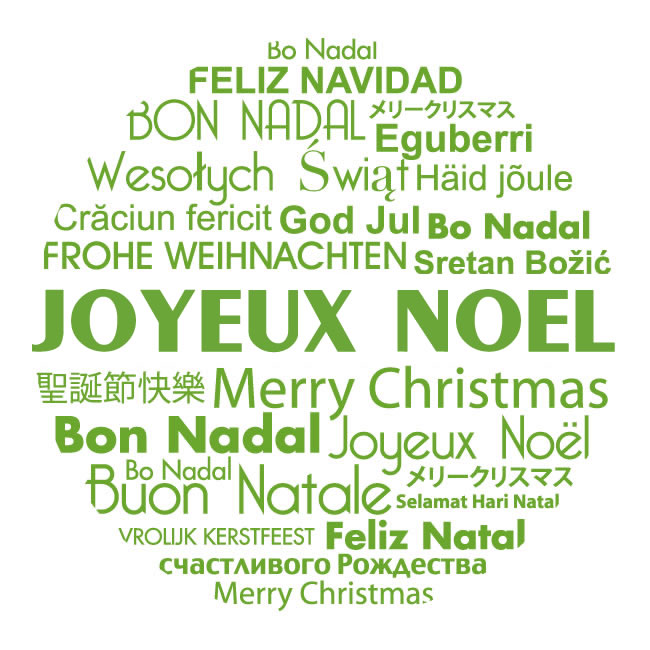 image joyeux Noël dans d'autres langues