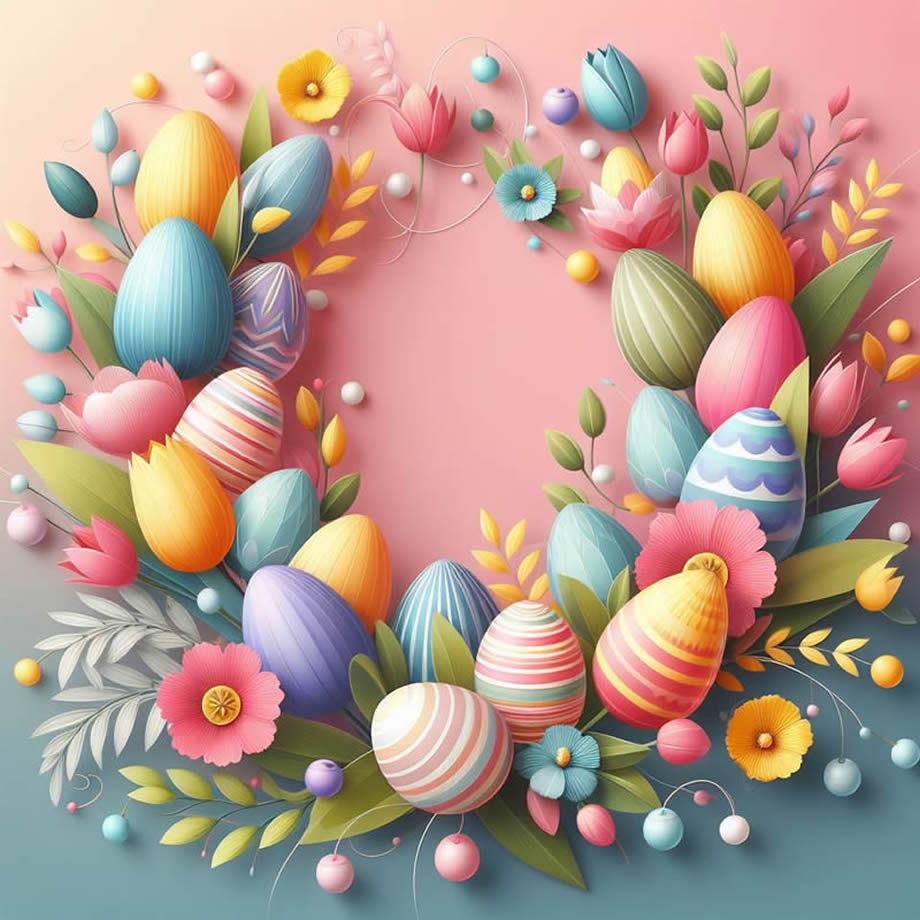 belle image  Pâques et le printemps