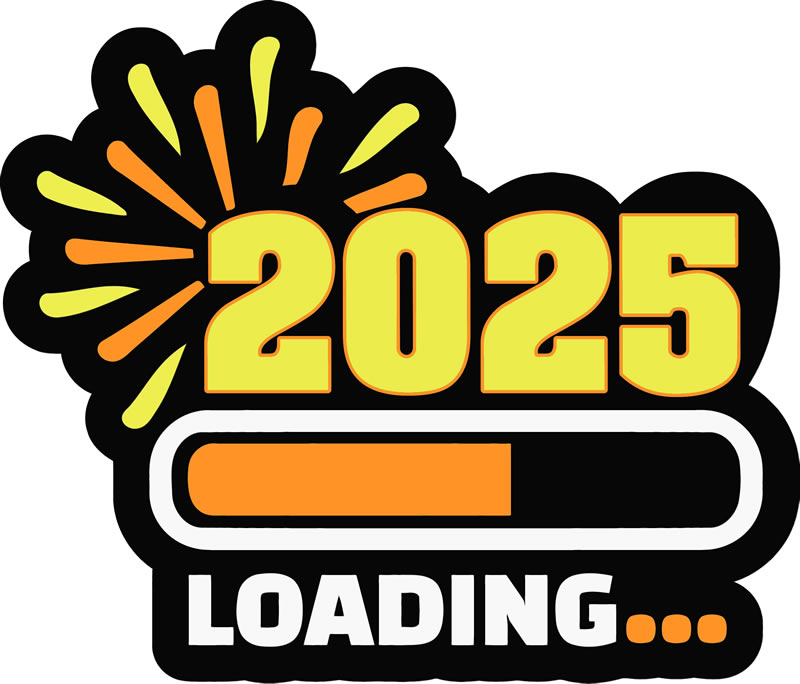 Loading... 2025. Image avec le niveau de charge de la batterie en cours.