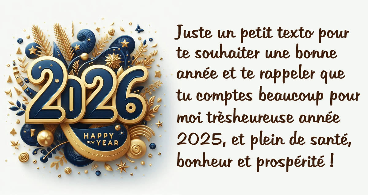 image carte voeux 2026 avec texte