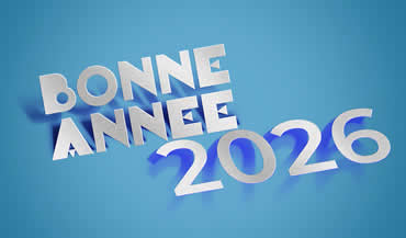 Fonds d'écran avec texte 2026 avec effet métallique