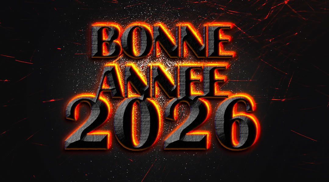 Wallpaper 2026 effet métal fondu