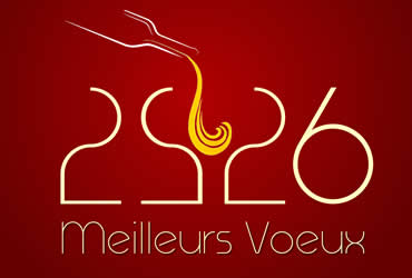 Fond d'écran avec un toast pour le réveillon du nouvel an avec 2026