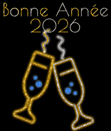 Gif animé avec des gobelets scintillants