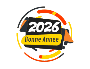gif animé Bonne 2026 dans un style moderne