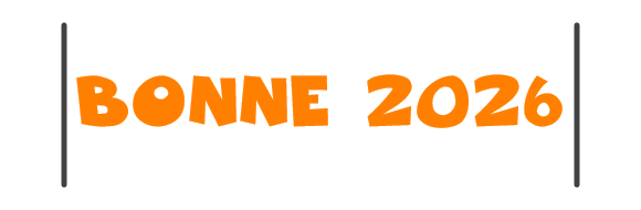 gif animé Bonne 2027 qui rétrécit et un coeur sort !!