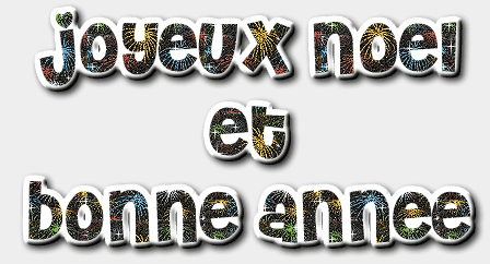 gif brillant animé Joyeux Noël et bonne 2026 rose et bleu clair