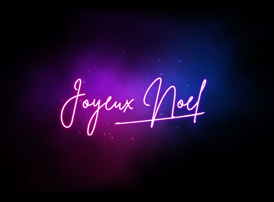 Image colorée avec texte Joyeux Noël