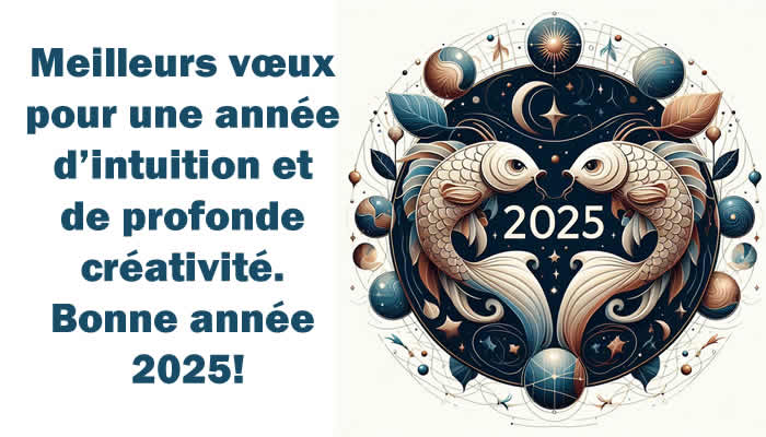 Bonne année 2025 à ceux nés sous le signe des Poissons