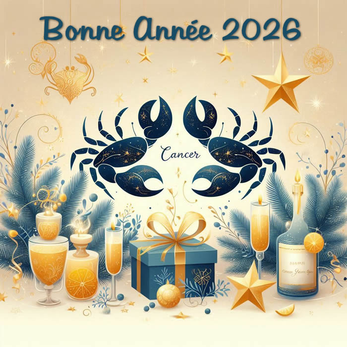 Bonne année 2026 à ceux nés sous le signe des Cancer