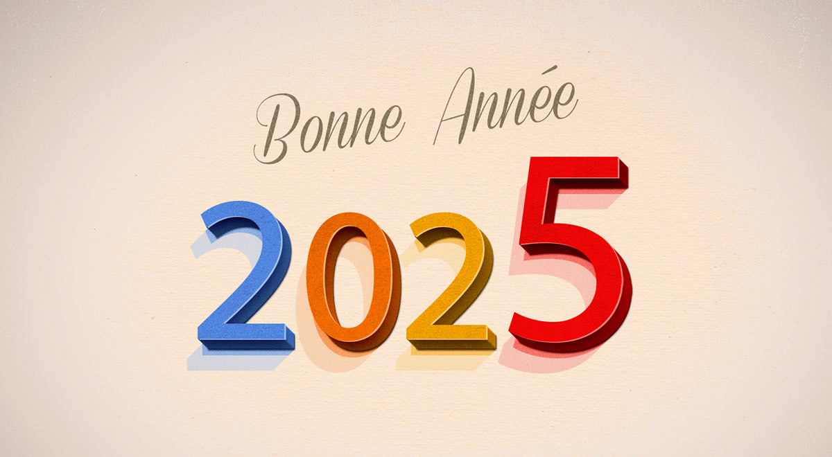 2025 : Image Avec Des Chiffres Colorés