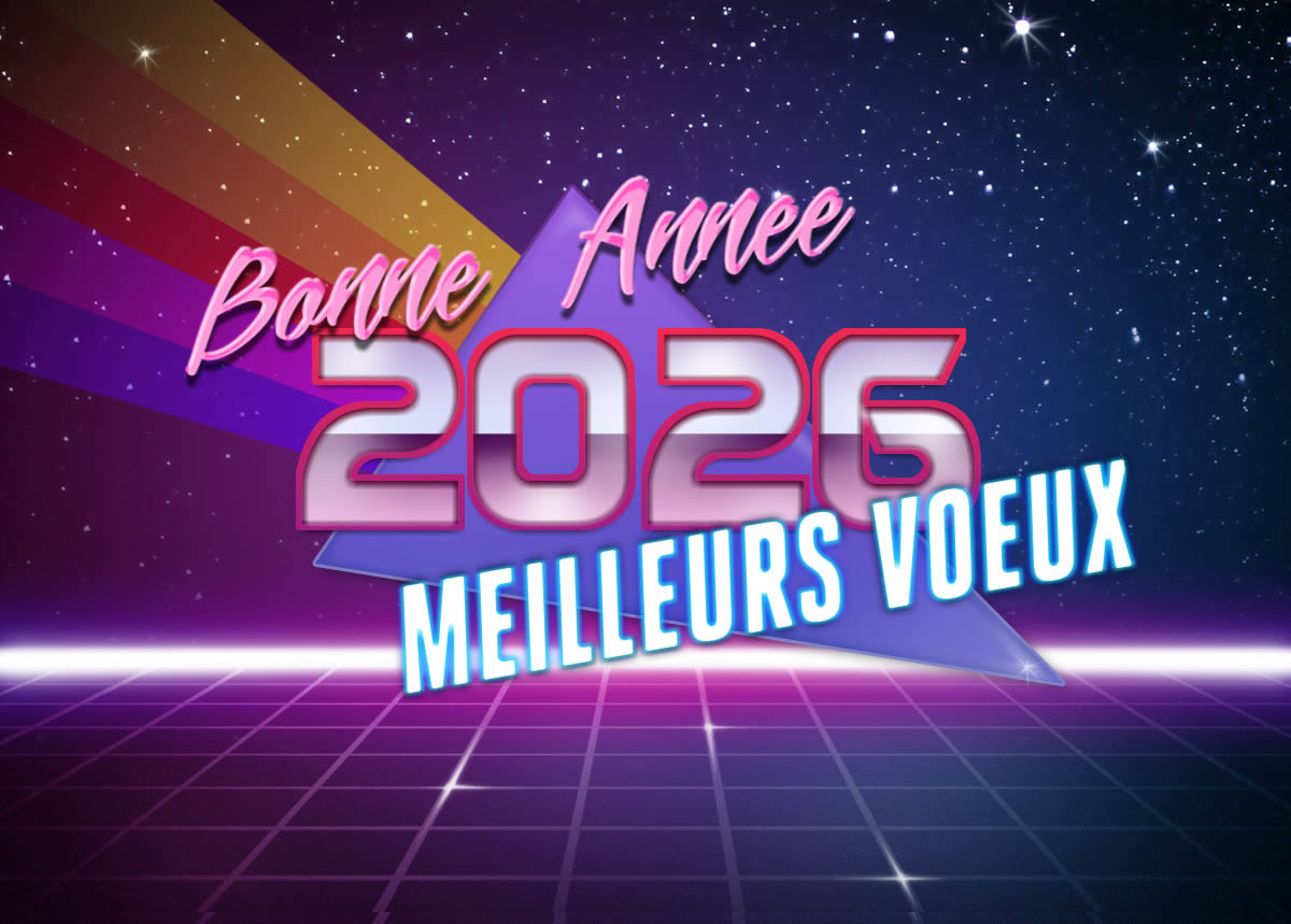 image de voeux avec des formes futuristes