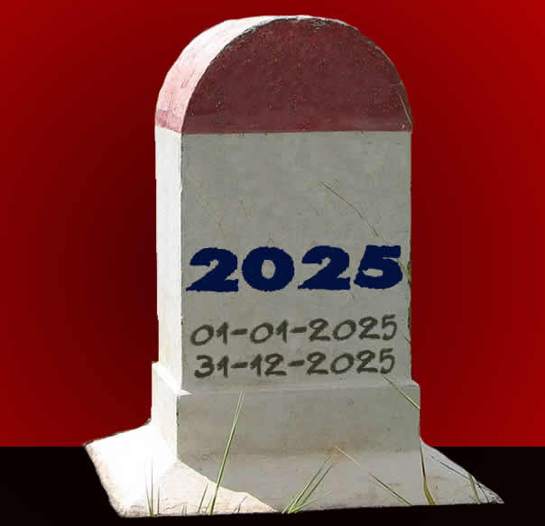 image avec plaque et inscription 2025 avec sa date de fin 31-12-2025