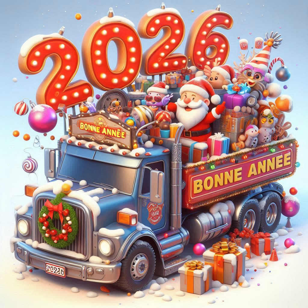 camion avec inscription imprimée bonne 2027
