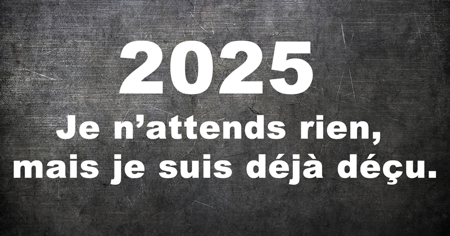 Image avec message drôle à la nouvelle année