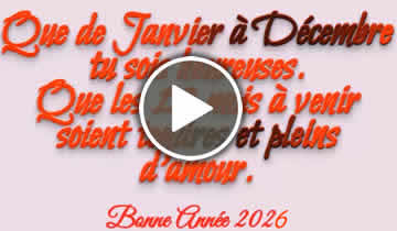 Vidéo de fin d'année pour WhatsApp à dédier à un proche